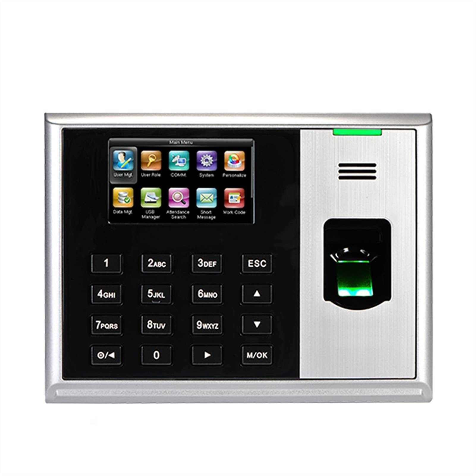 CUDTAPI S30 Fingerprint TCPIP USB Password Office Time Clock Employee Recorder Device Biometric Time Attendance System(S30,Portuguese)