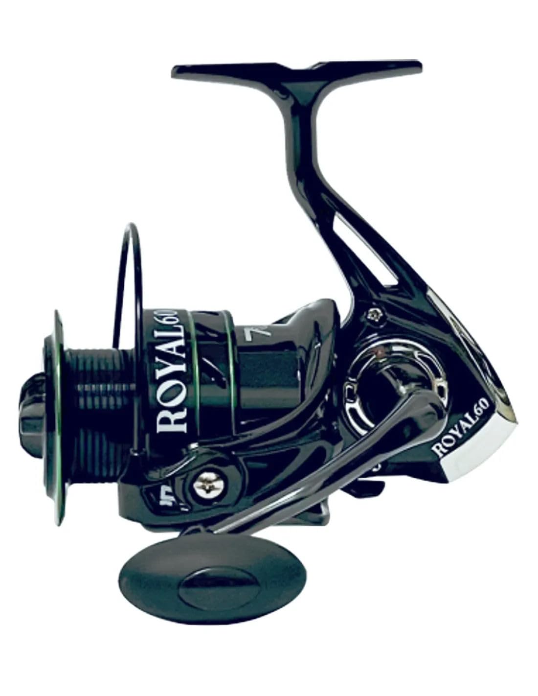 Kolpo Royal Mulinello Frizione Anteriore per Pesca a Spinning, Bolognese e dalla Barca, Grafite 7 Strati e Alluminio, Ratio 5,2:1, 7 Cuscinetti