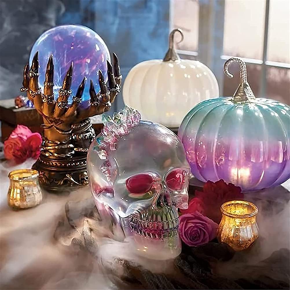 Bola de Cristal y Halloween Bola Intermitente Mágica para Decoración de Halloween