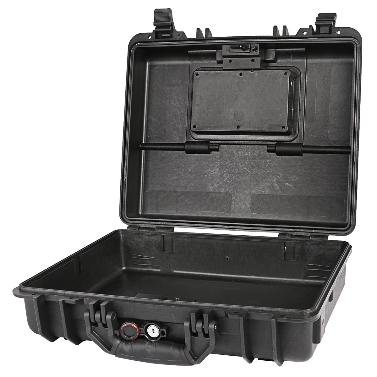Qisan Caja fuerte para armas de fuego para pistolas, resistente al agua, antirrobo, cerradura de llave y contraseña digital, acero