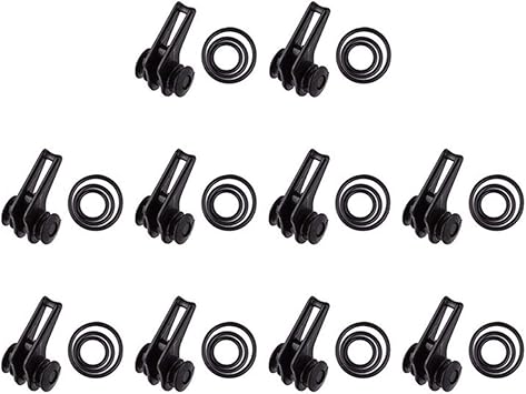 Amazon May 1 ルアー用フックキーパー ルアーフックホルダー 釣り用フックキーパー 5個セット ブラック 10個セット May 1 フックカバー