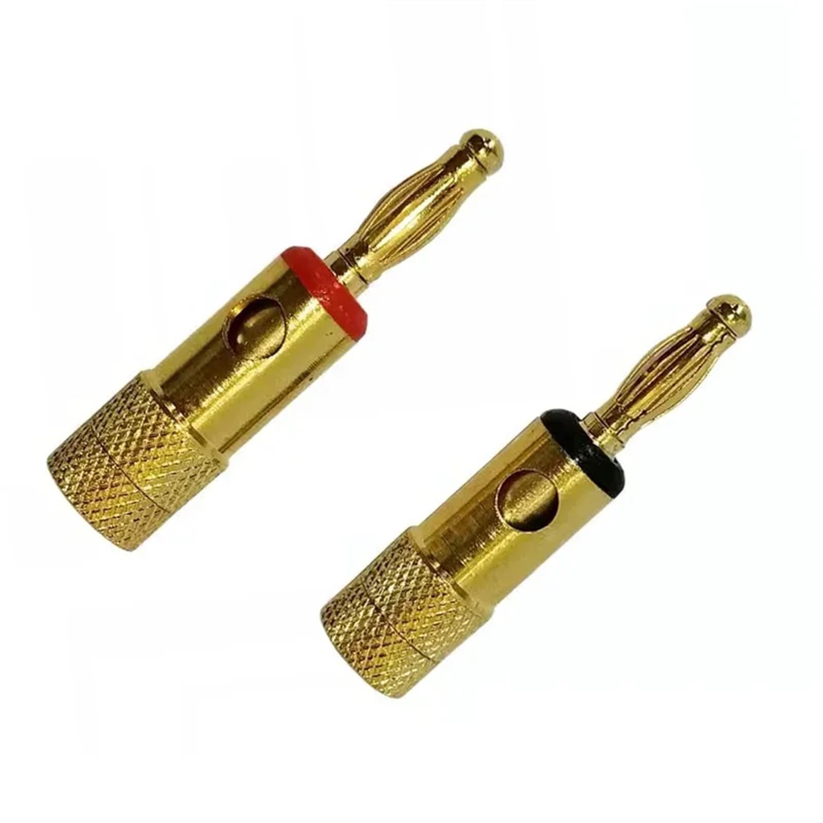 8/40 szt. 4 mm pozłacany kabel muzyczny Banan Adapter Złącze audio głośnika(8 szt. (4 pary))