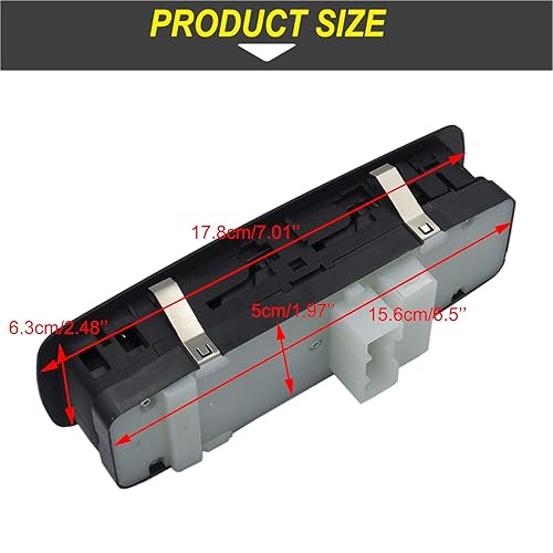 Miniatura 5 de Interruptor de ventana eléctrica para puerta del conductor compatible con Jeep Grand Cherokee Dodge Durango 2011-2014, repuesto OE # 68086693AC