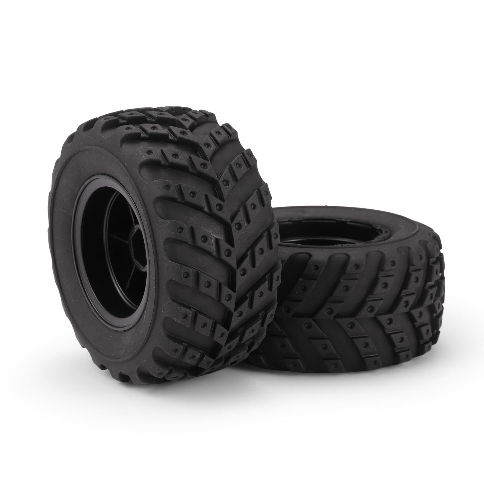 HAIBOXING 1/12th Scale Remote Control Cars Accessories Tires, Brushless RC Truck Spare Parts Wheel Complete 2pcs Apply to HBX 903 & 903A (90115)