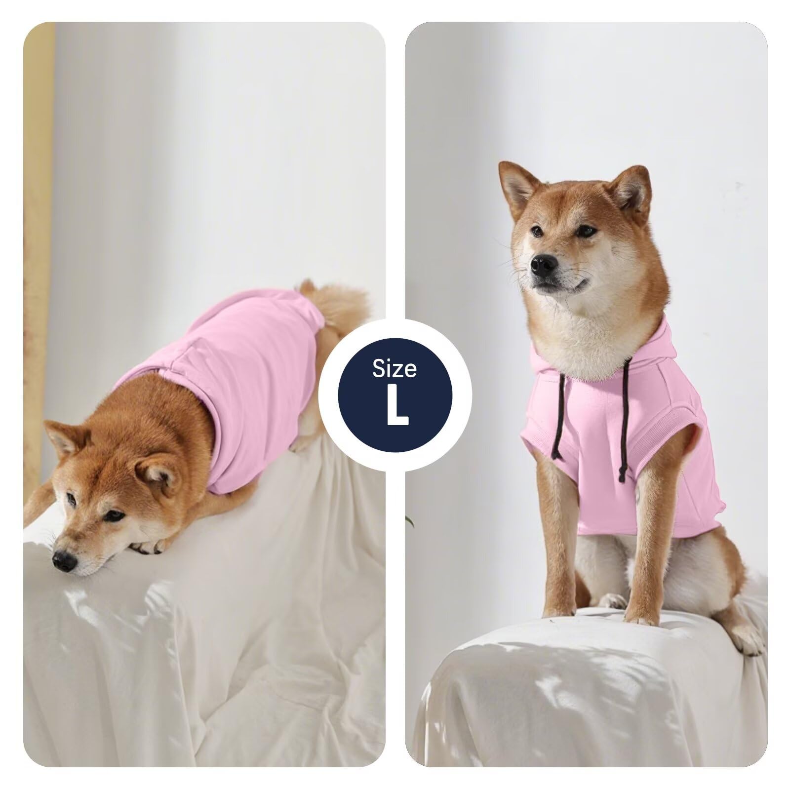 IECOii Kapuzenpullis für Hunde,Hunde Kapuzenpulli,Pullover Dog Hoodie Sweatshirt,Haustier Hund Kapuzen Kleidung,Hundepullover für Mittelgroße, Große und Extra Große Hund (kein Vliesstoff),M-4XL