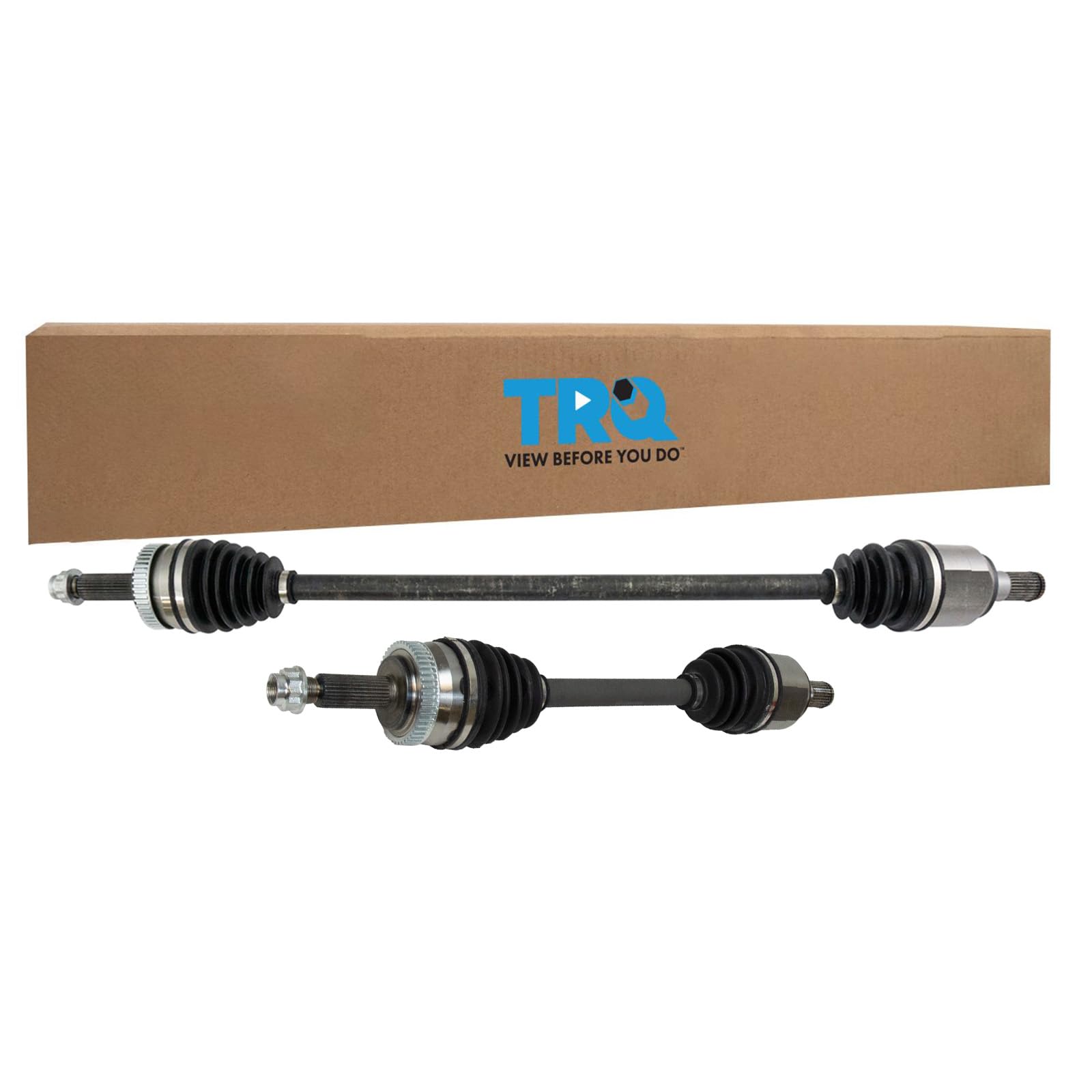 TRQ Front Driver Side and Passenger Side CV Axle Assembly Set 2 Piece Compatible with 11-15 Hyundai Sonata Hybrid 11-12 Kia Optima Hybrid 14-15 Optima EX Hybrid 15 Optima LX Hybrid 16 Optima Hybrid