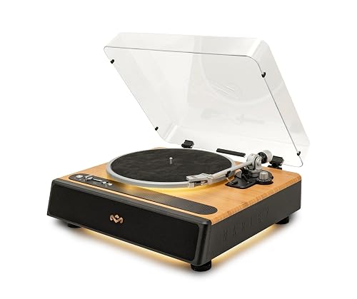 House of Marley Soul Rebel Bluetooth Turntable, Built-in Stereo Speakers