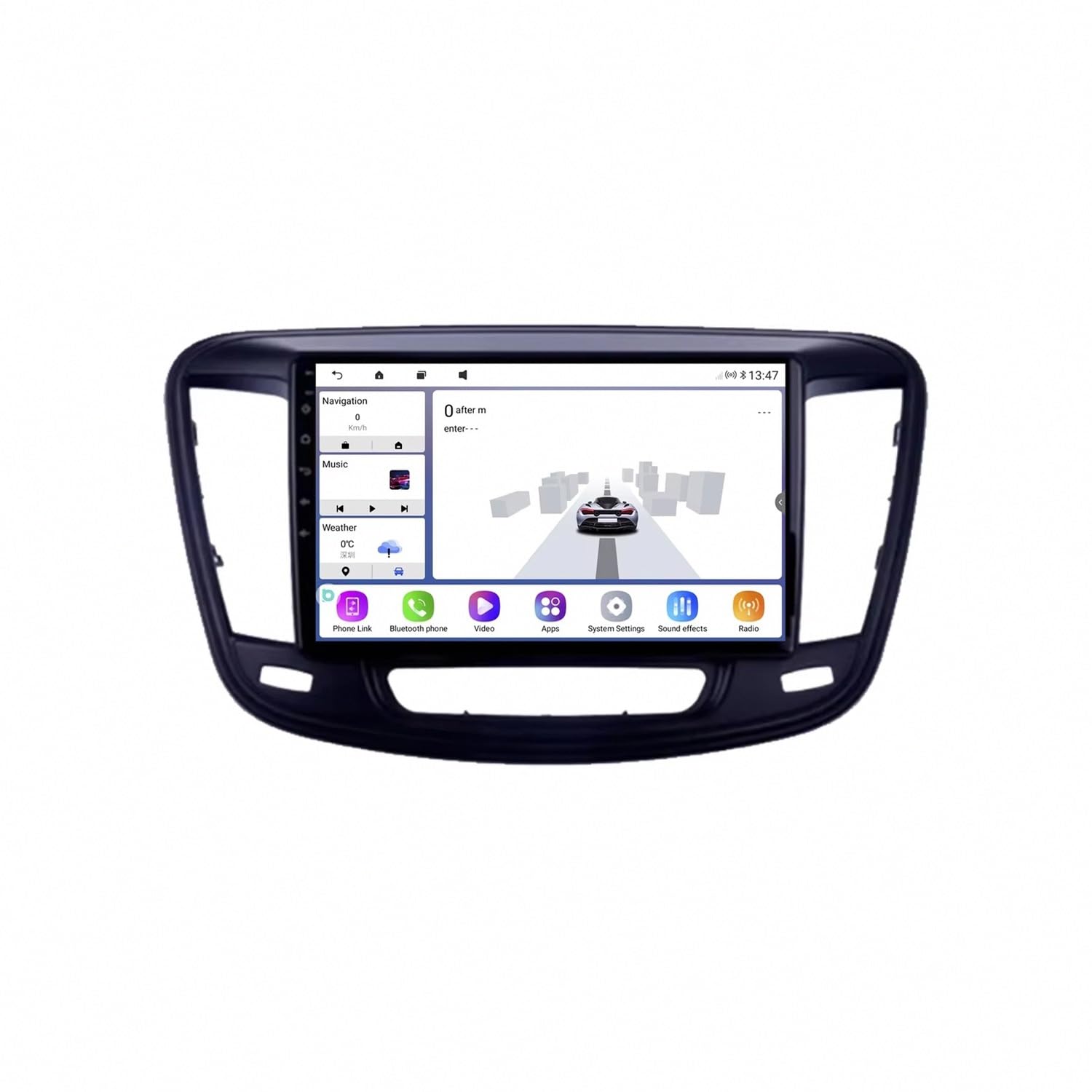 Carplay inalámbrico Chrysler 200 pantalla táctil que elimina cables en el coche 8
