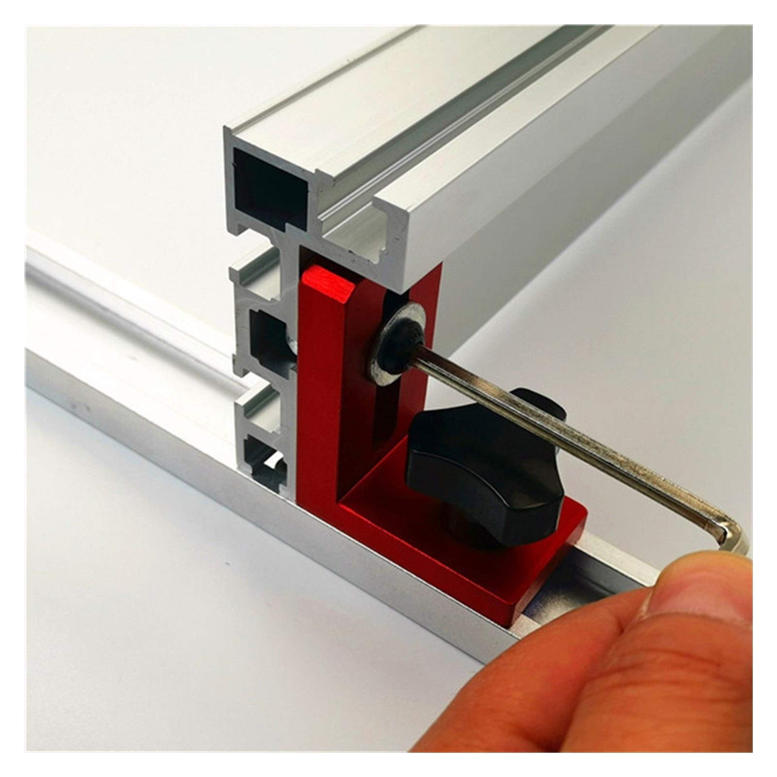 Aluminium 75 Type T-sleuf verstekrail voor houtbewerking werkbank
