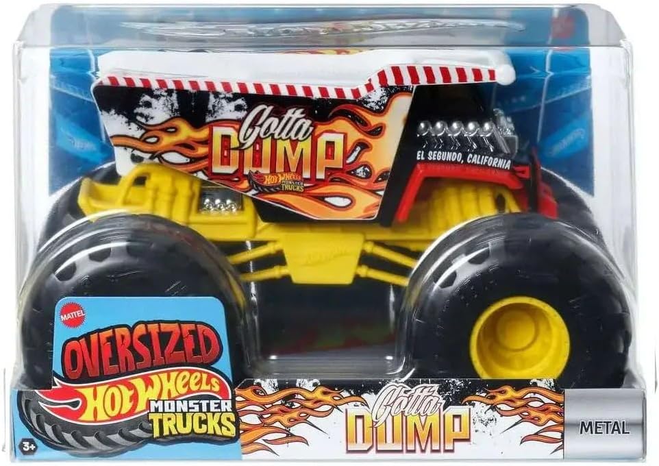 Hot Wheels Monster Trucks Gotta Dump, 1:24 Scale die cast