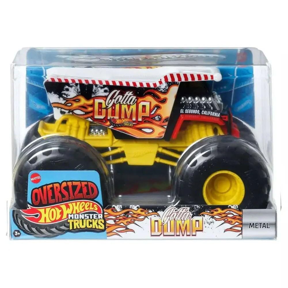 Hot Wheels Monster Trucks Gotta Dump, 1:24 Scale die cast