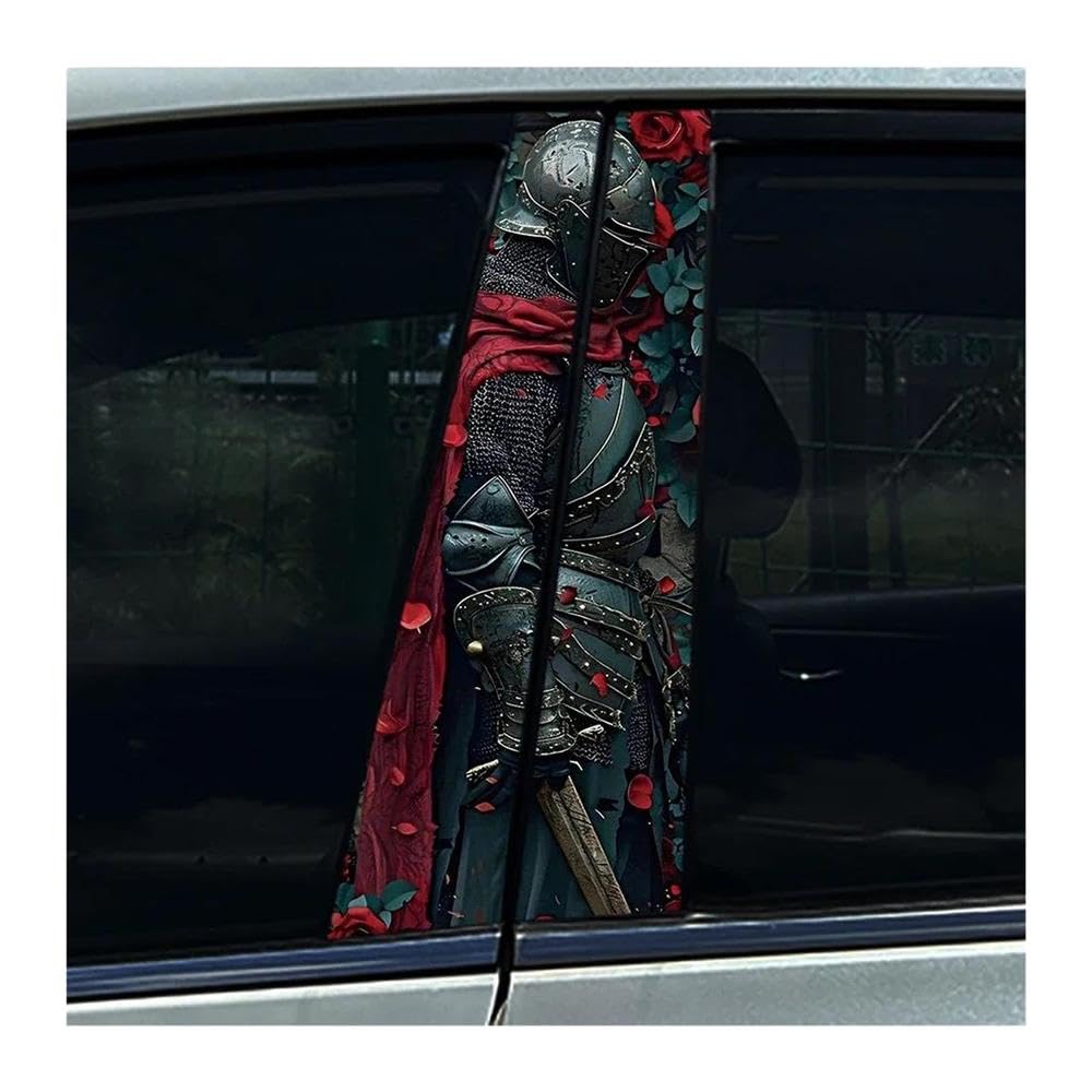 Stickers Voiture Chevalier Orang-outan Étanche Idéal pour Look Custom des Trajets Urbains