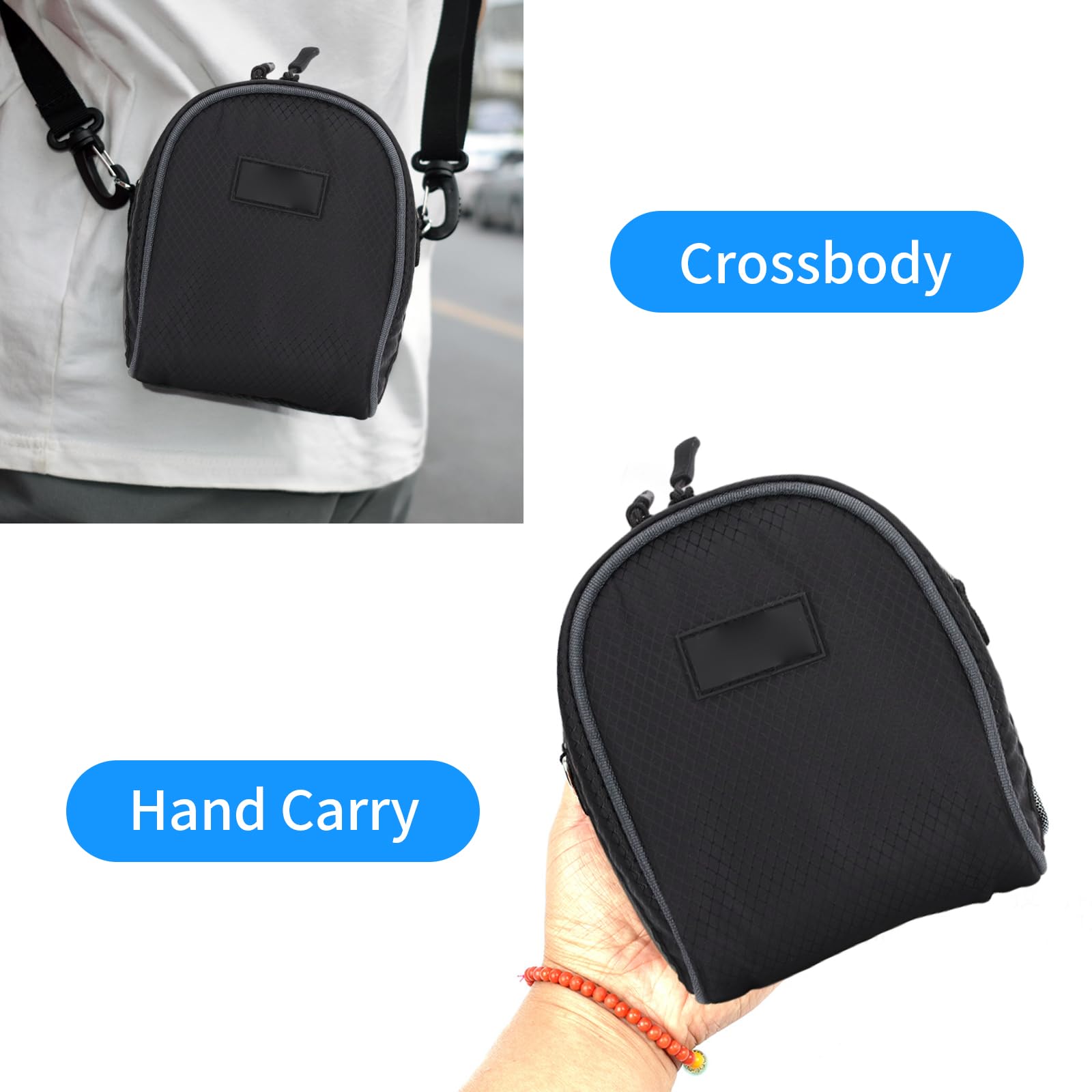 Étui de filtre pour appareil photo, sac porte-filtre de photographie à 8 poches avec boucle de ceinture et bandoulière, pochette de filtre d'objectif résistant à l'eau et à la poussière pour filtres j