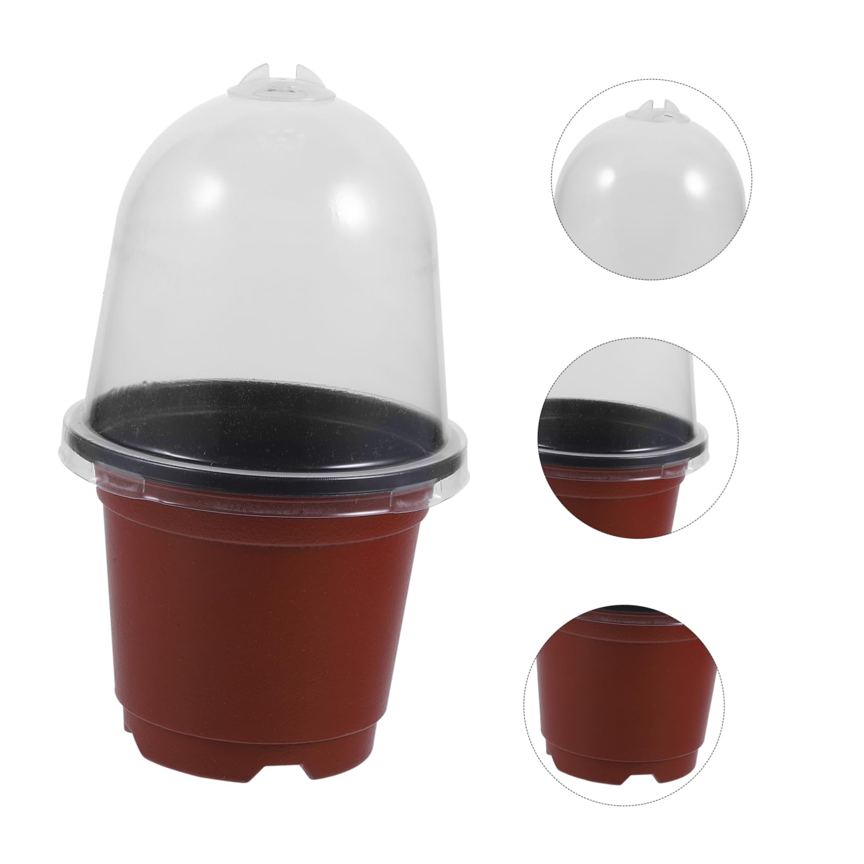 YARNOW 20 Juegos Maceta de jardín macetas para Plantas plantador Maceta de jardineria macetas de vivero de Flores guardería Olla de galón Lavabo al Aire envase