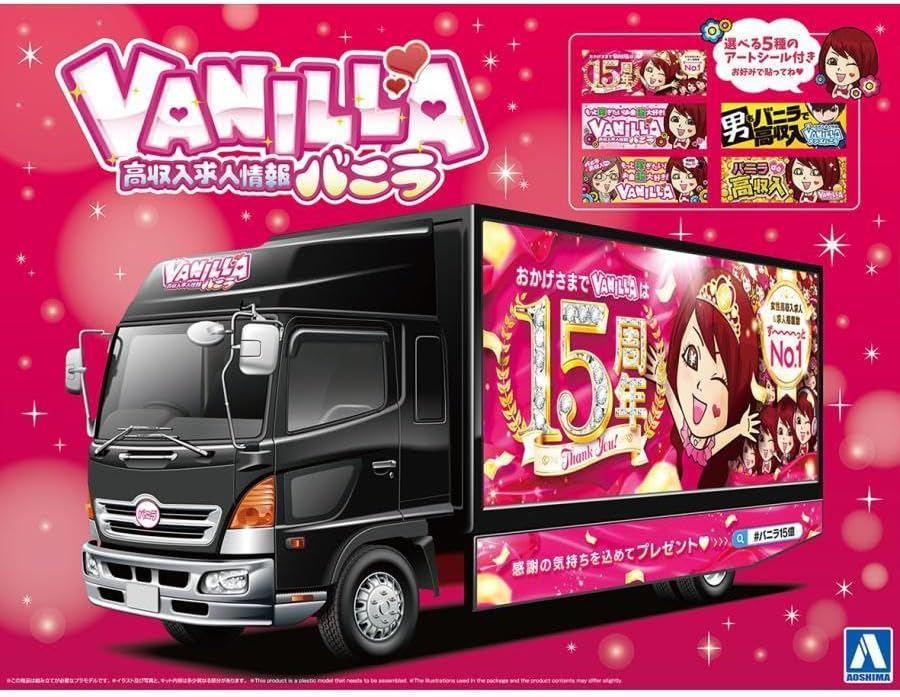 アオシマバニラ宣伝カー コレクションスケール No.SP2 プラモデル