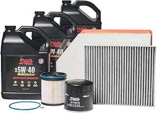 Doc's Diesel 5W-40 Full Synthetic Oil Change Kit D11878+DOCS5W40-3 | Compatible with Chevrolet/GMC 6.6L Duramax 2500HD, 3500HD 2020+ | Replaces 12684038