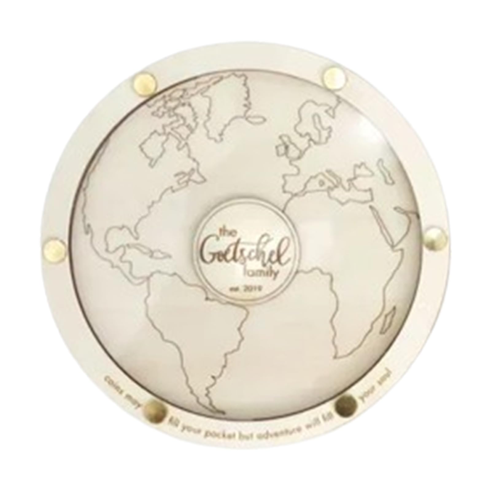 Novelty Personalized Coin Box Travel Gift,Coin Keepsake Box with Slot On Top, Meaningful Decoration, for Travel Lovers (2,11in)