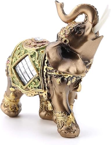 Miniatura 5 de Estatua de elefante de la suerte, para regalo para decoración del hogar, tienda de casa, elefante tailandés, elefante Feng Shui, para decoración de