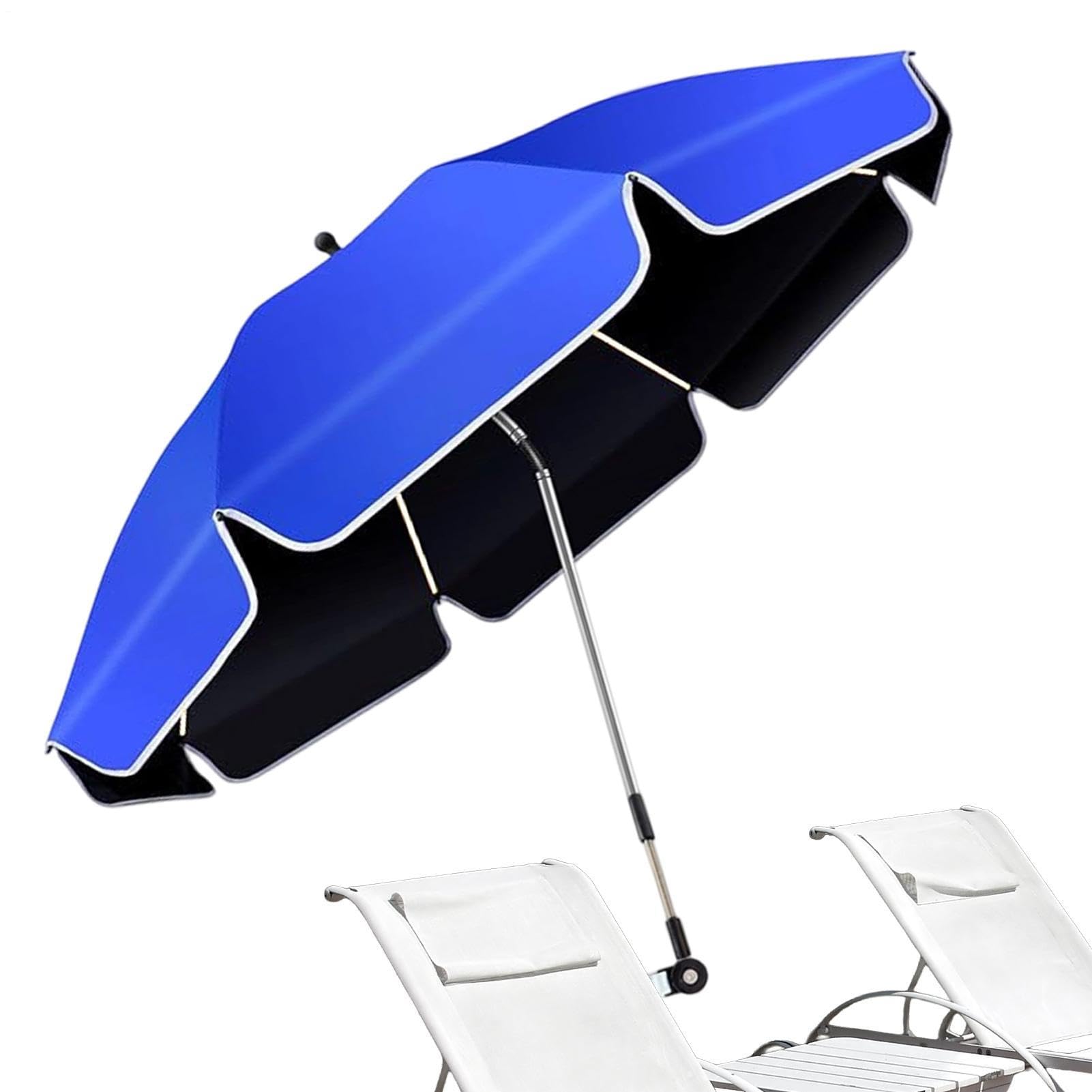 Ombrellone A Clip Per Sedia Tettuccio Regolabile A 360° Con Clip E | Ombrellone Con Morsetto Da Ringhiera Della Sedia Per Esterno Campeggio Spiaggia Giardino Pesca Balcone Vacanza