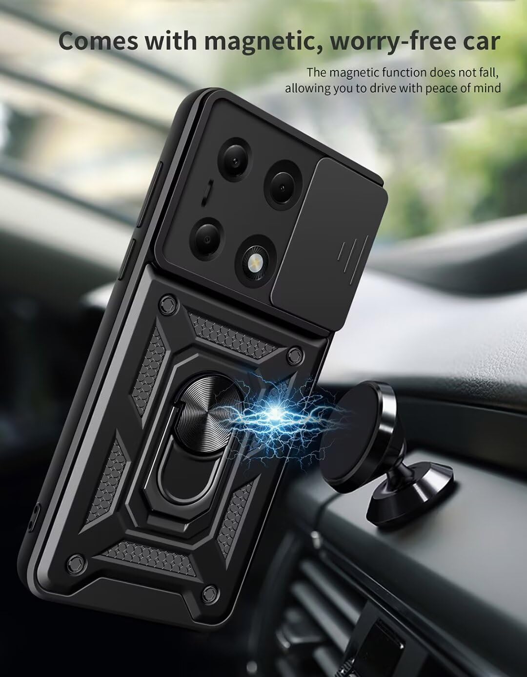 Cover Protettiva Moto G24 Custodia Motorola Moto G04/G24 RonRun - Cover Scorrevole Con Supporto