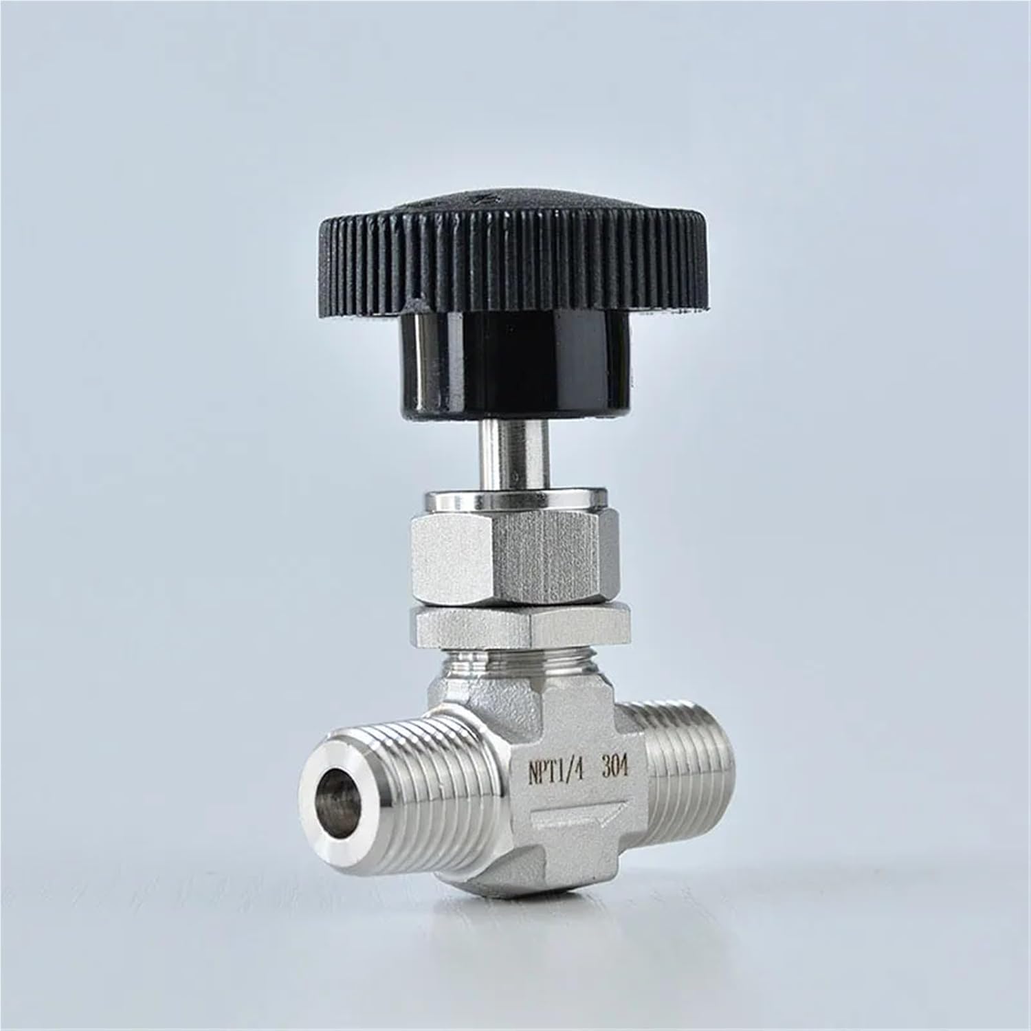 1/4" 3/8" 1/2" Meter External Thread Globe Valve 304 Stainless Steel External Thread Needle Valve(1/2")