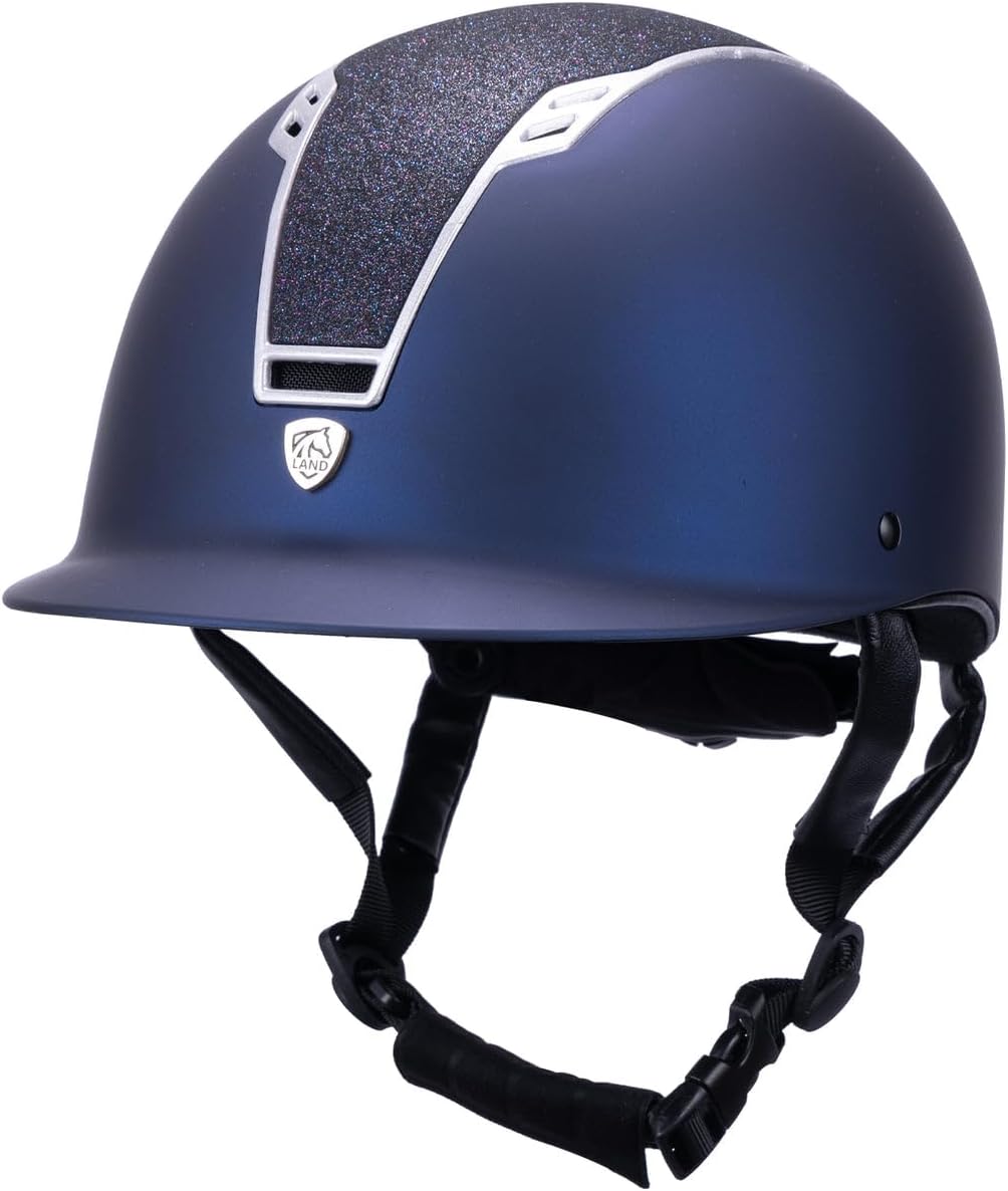 Land Helmets Stella Equestrian Helmet - ASTM/SEI F1163-23 & EN 1384 Certified Horse Riding Helmet - Comfortable, Lightweight & Stylish