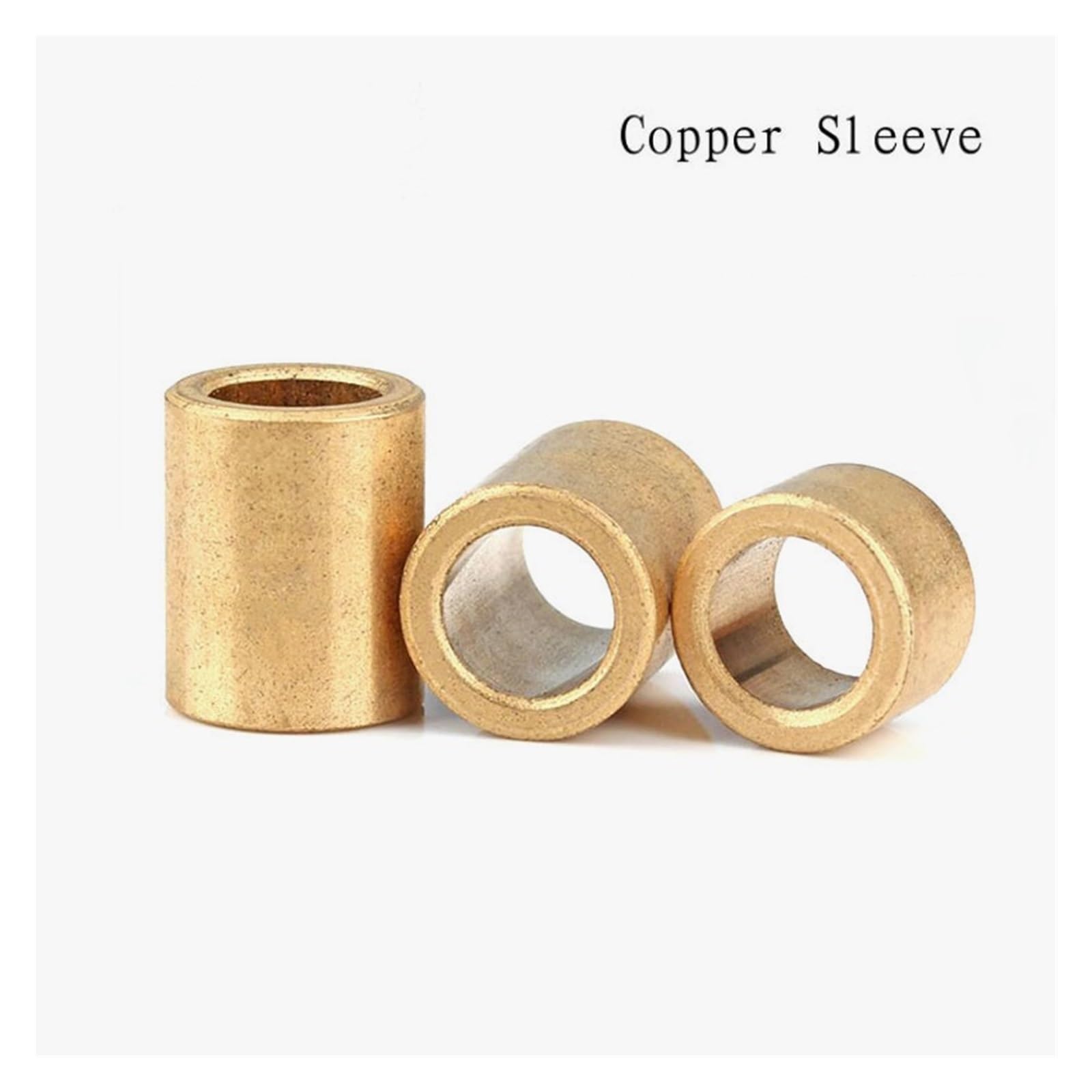 Douille en Laiton, Douille en cuivre, roulement à Huile, métallurgie des poudres, diamètre intérieur 10mm 12mm 14mm 16mm 18mm, 2 pièces(12x16x20mm)
