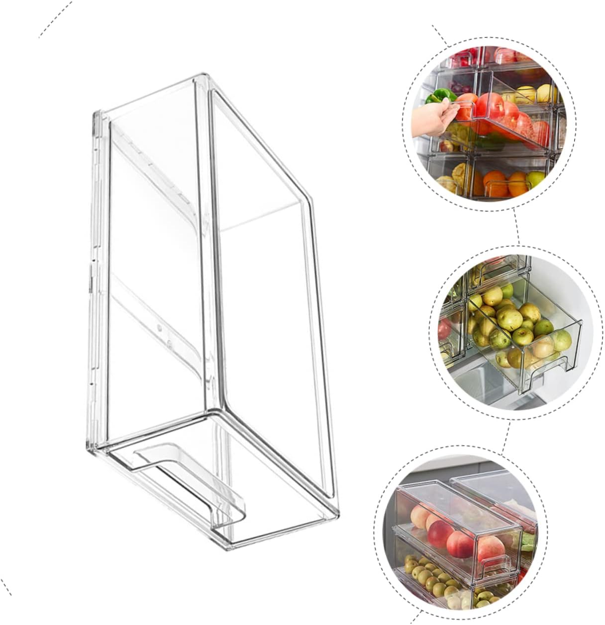 Refrigerator Storage Bin Fridge Organizer Bins Fridge Drawer Freezer Container