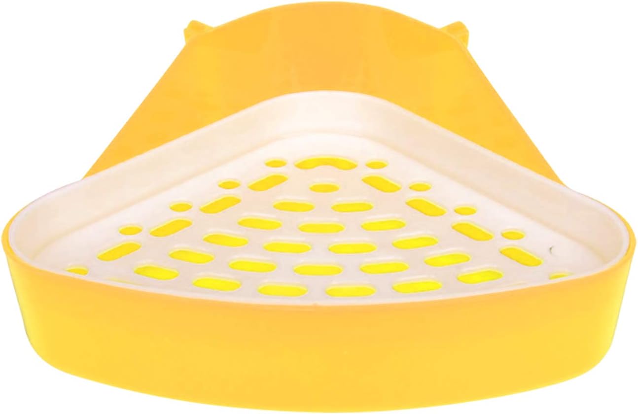 None/Brand Triangle Potty Trainer Corner, Pet Toilet Small Animal Litter Box for Hamster Rabbit Bunny Chinchilla Guinea Pig Ferret…