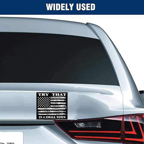 Miniatura 3 de Calcomanías de vinilo Try That in A Small Town, 5 calcomanías de prueba de eso en una ciudad pequeña, calcomanías impermeables para parachoques de