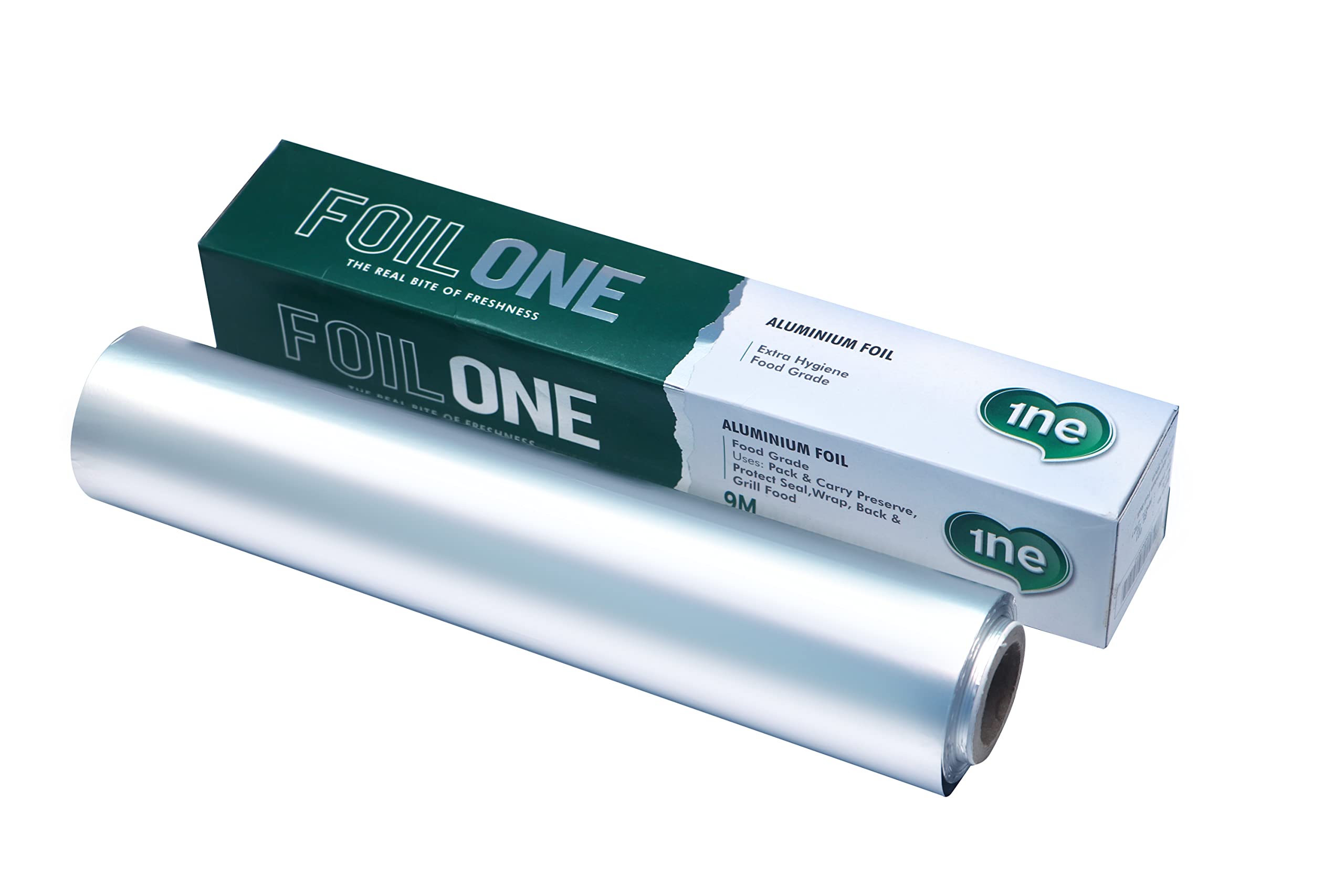 1ne Silver Aluminium Foil/Food Wrapping Foil - 1 kg, Food, Healthy, Safe & Environment Friendly