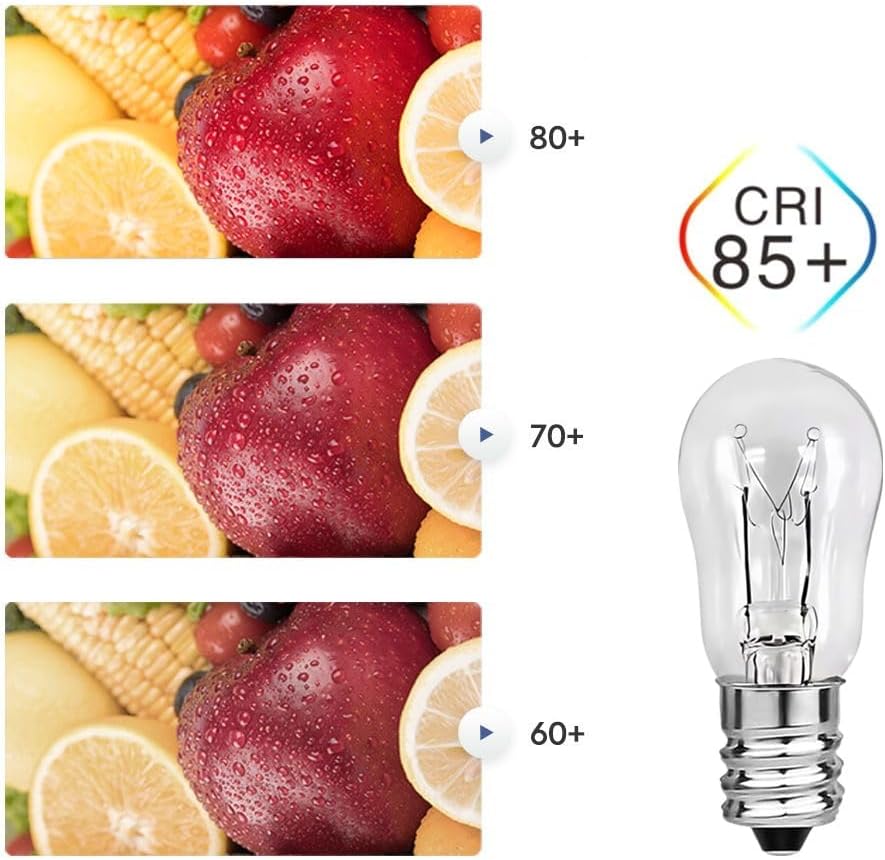 WE05X20431 Dryer Drum Replacement Bulbs,120V/10W/E12,Dryer Light Bulb Compatible with GE & Hotpoint Dryers, Replaces WE05X20431 WE4M305 WP3395618 - Pack of 4