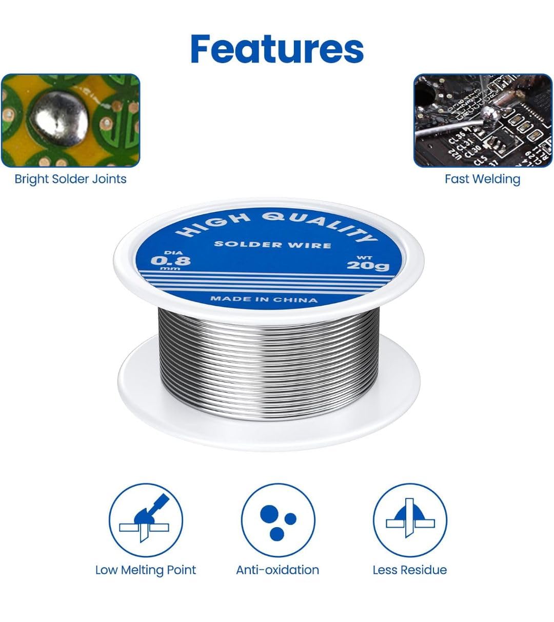 GREENARTZ Solder Wire - High Conductivity for Electronics -3
