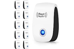 Pack Upgraded 10 Ultrasonic Plug In Rodent Repeller Electronic Mouse Repellent Ultrasonic...