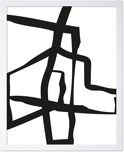 Miniatura 11 de Monem Art - Póster de formas aleatorias, impresión geométrica retro, arte abstracto, arte moderno de mediados de siglo, arte en blanco y negro, arte