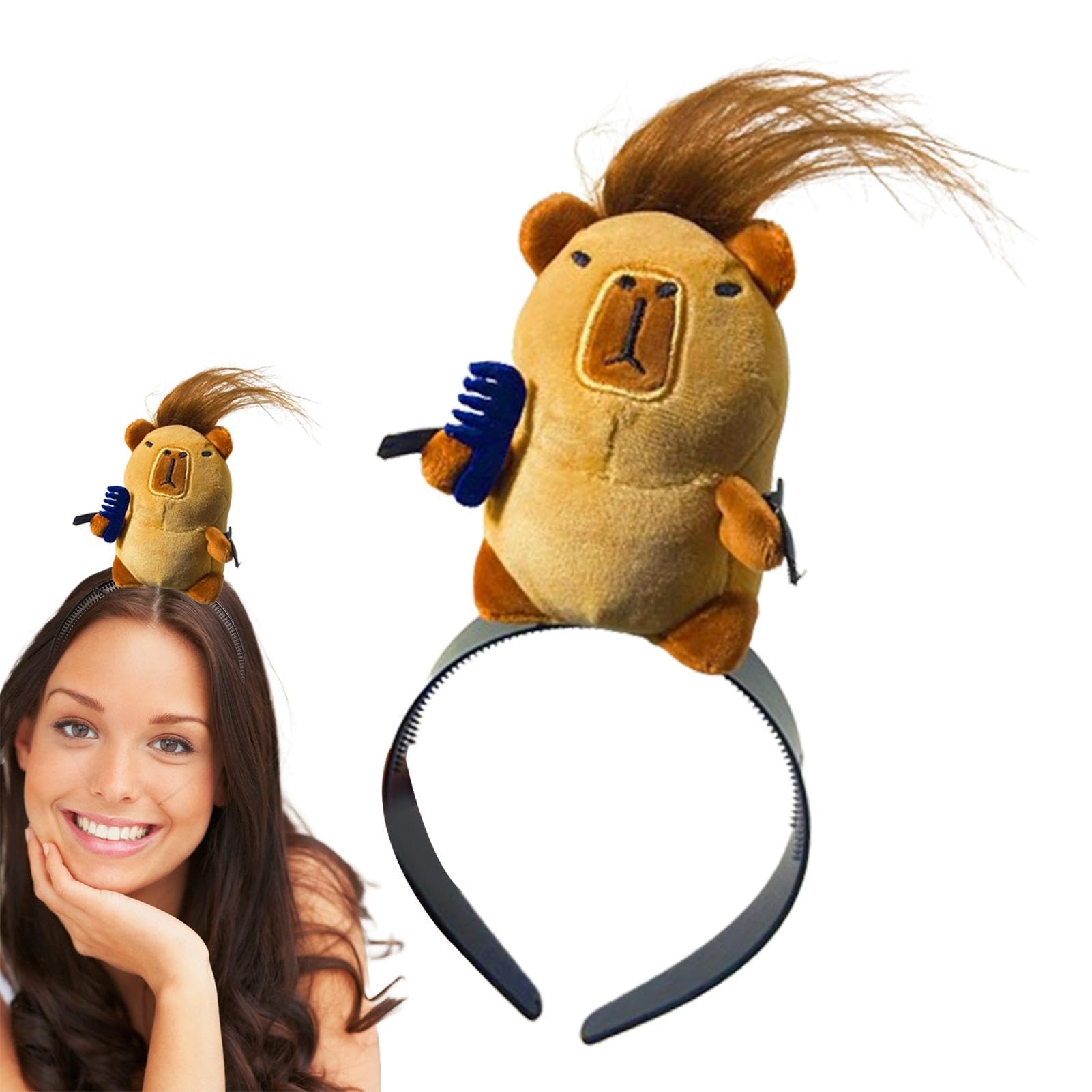 Amazon.co.jp: JSHDUSA カートゥーンヘアクリップ | カピバラ型 