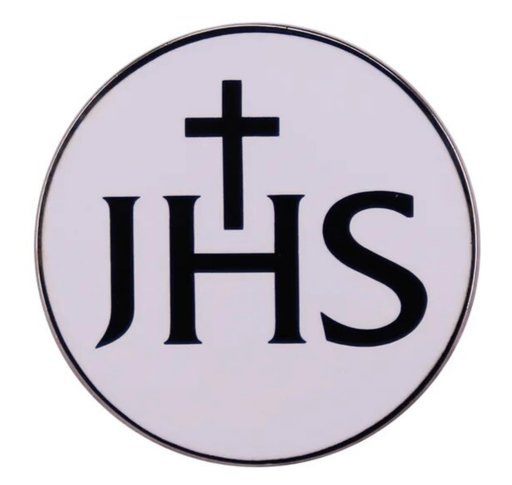Badge JHS Christogram émail broche christianisme Bible - 4