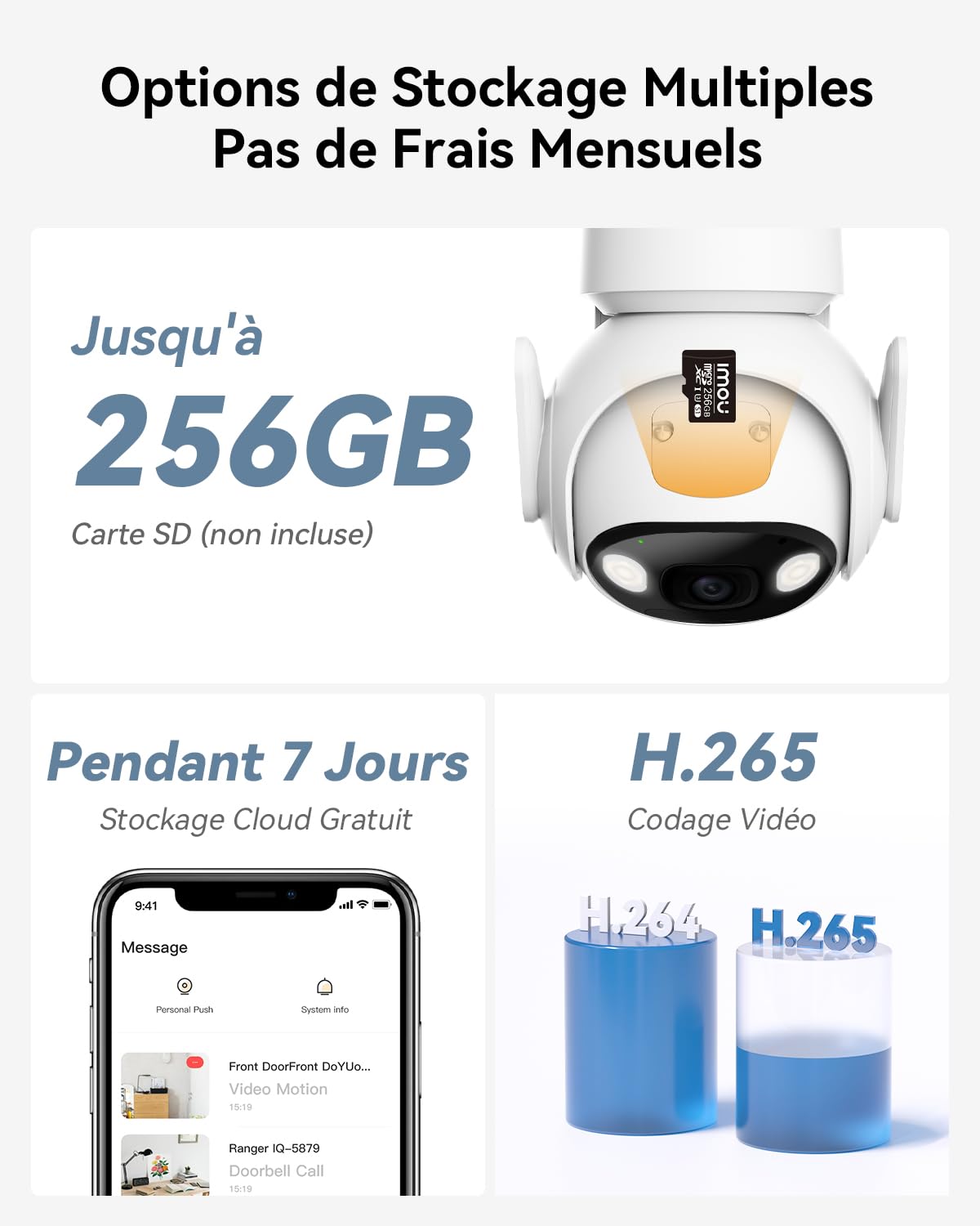 Imou 2K Caméra Surveillance WiFi Exterieure sans Fil Solaire, 15000mAh