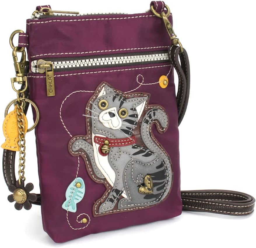 CHALA Crossbody RFID Cell Phone Purse - Women Nylon/Faux Leather Multicolor Handbag with Adjustable Strap Venture - Image 2