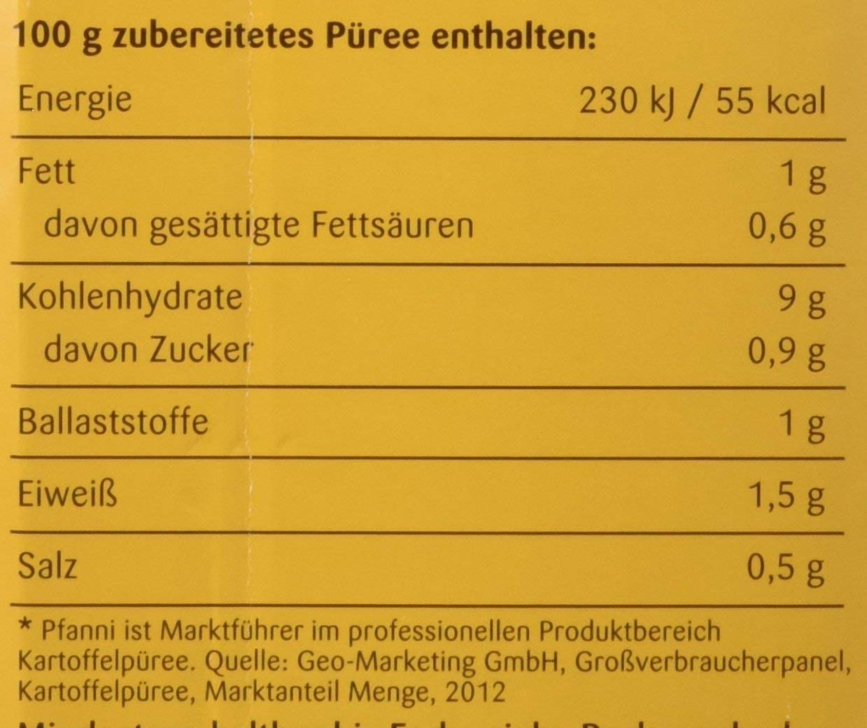Pfanni Kartoffel-Fix-Fertig Flockenpüree mit entrahmter Milch, 1er Pack (1 x 2 kg)