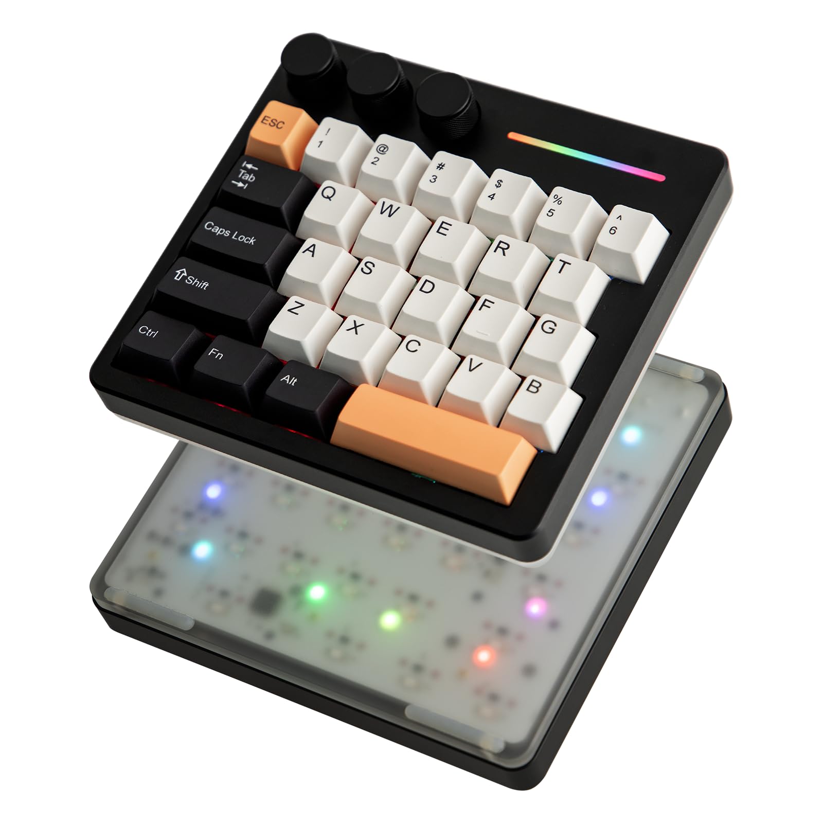 Amazon | KiiBOOM Cybrix 29 片手キーボード 高速対応有線ゲーミング