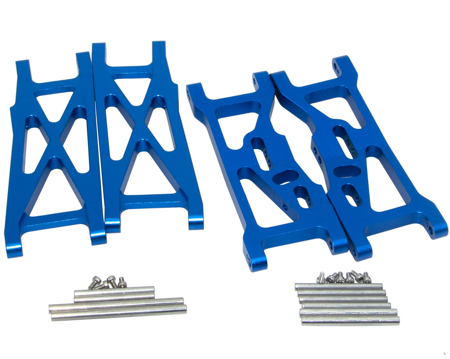 Front/Rear Swing Suspension Arm for Losi 1/10 22S SCT 2WD Short Course Truck Rc Car Upgrade Aluminum Alloy Parts and 2 Tools(Dark Blue)