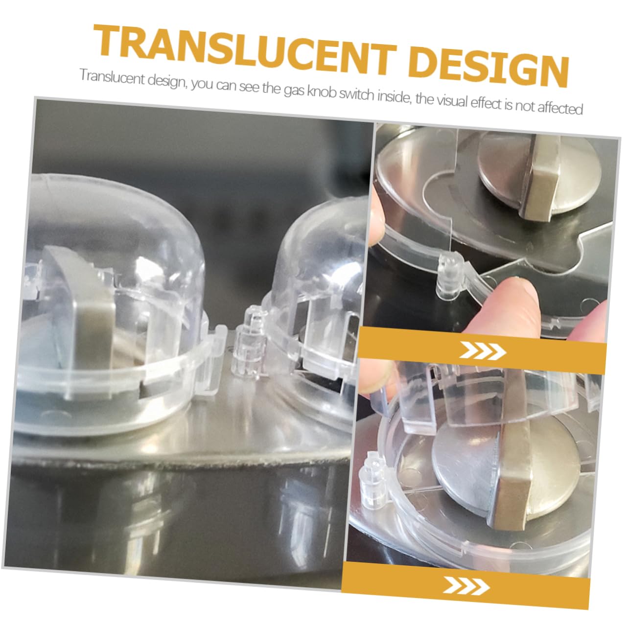 SHOWERORO 6pcs Child Gas Stove Covers Stove Knob Protector Plastic Gas Range Knob Covers Easy Install for Boys and Girls Safety