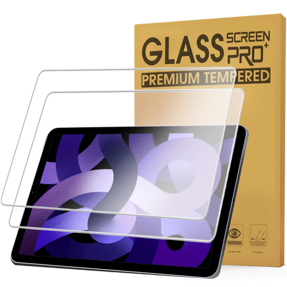 Junfire[Pack of 2 Matte Screen Protectors for iPad Air 5th/4th Generation 11.9 Inches, Anti-Glare Tempered Glass Film for iPad Air 5/4 & Pro 11 2022/2021/2020, Compatible with Apple Pencil Paper