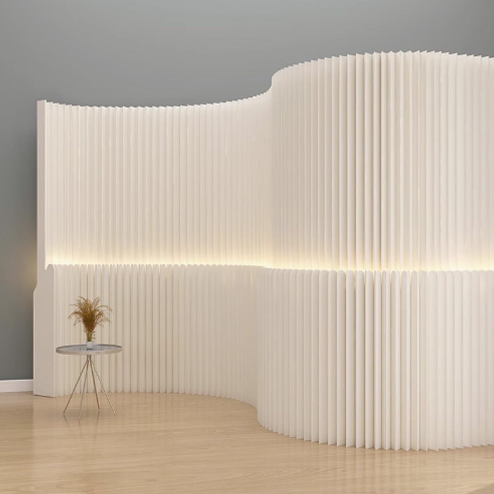 Paper office dividers partition wall,Paper retractable room divider,Paper room divider white,Paper folding retractable room divider,Portable folding paper partition(200x26x200/78.7x10.2x78.7in)