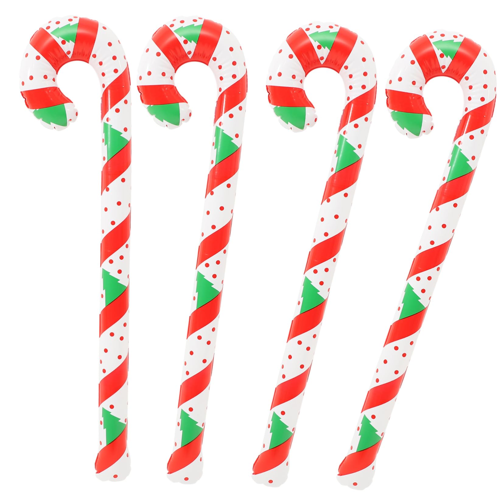 VICASKY 4 Palloncini Gonfiabili Di Zucchero Natalizi in Pvc 90 Cm, Decorazioni Natalizie Portatili Per Feste Di Compleanno Ragazzo Ragazza, Decorazioni Di Caramelle Per Esterni Ed Interni