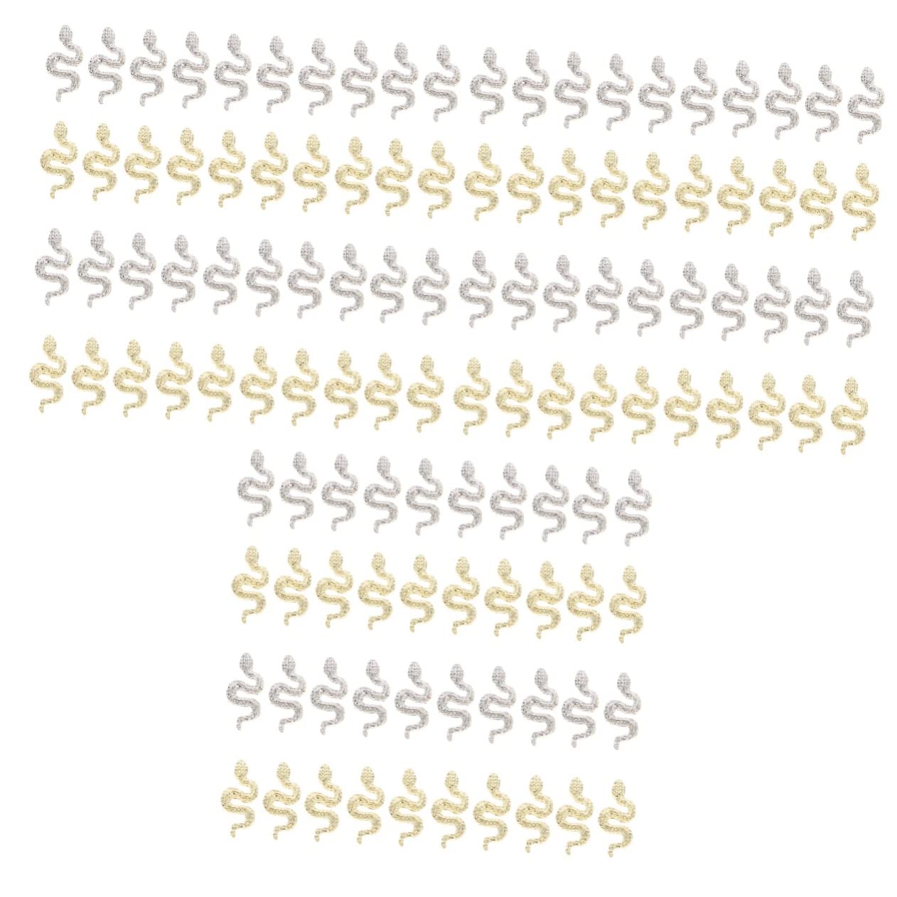 Minkissy 120 Schlangen-Nagelanhänger – 3D Zinklegierung, Flatback Strass, Für Western- & Y2K-Nageldesigns
