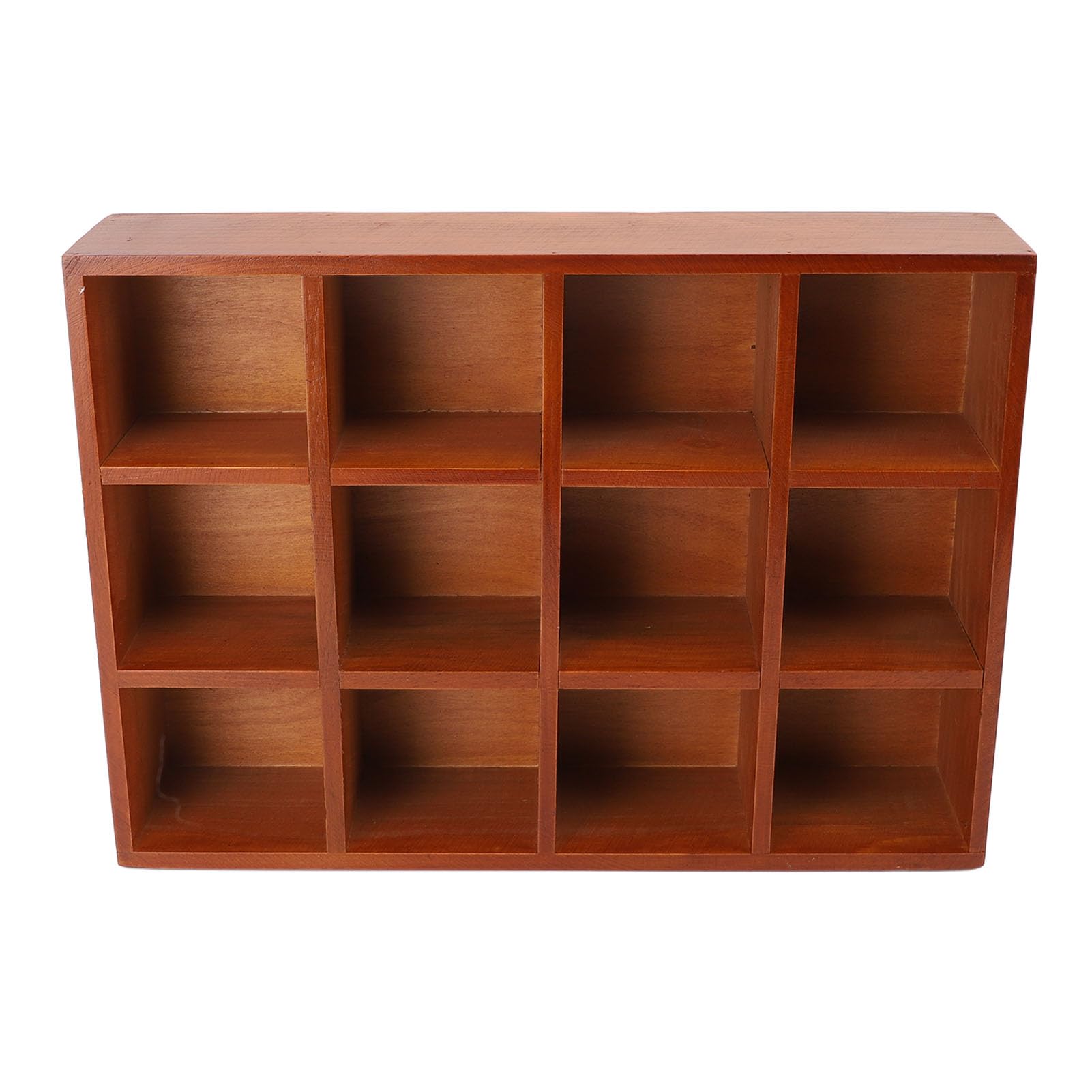Organizer da Tavolo in Legno Scomparti Multipli in Legno Massello Organizer da Tavolo in 12 Scomparti Costruzione Leggera per Scaffale da Bancone da Ufficio Vanità Domestica
