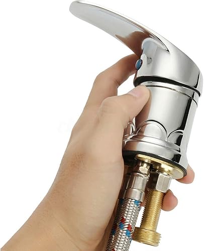 Miniatura 6 de Juego de grifos de agua para salón, aleación de zinc, grifo y rociador de champú, con manguera, mezclador de frío y caliente duradero, salpicaduras