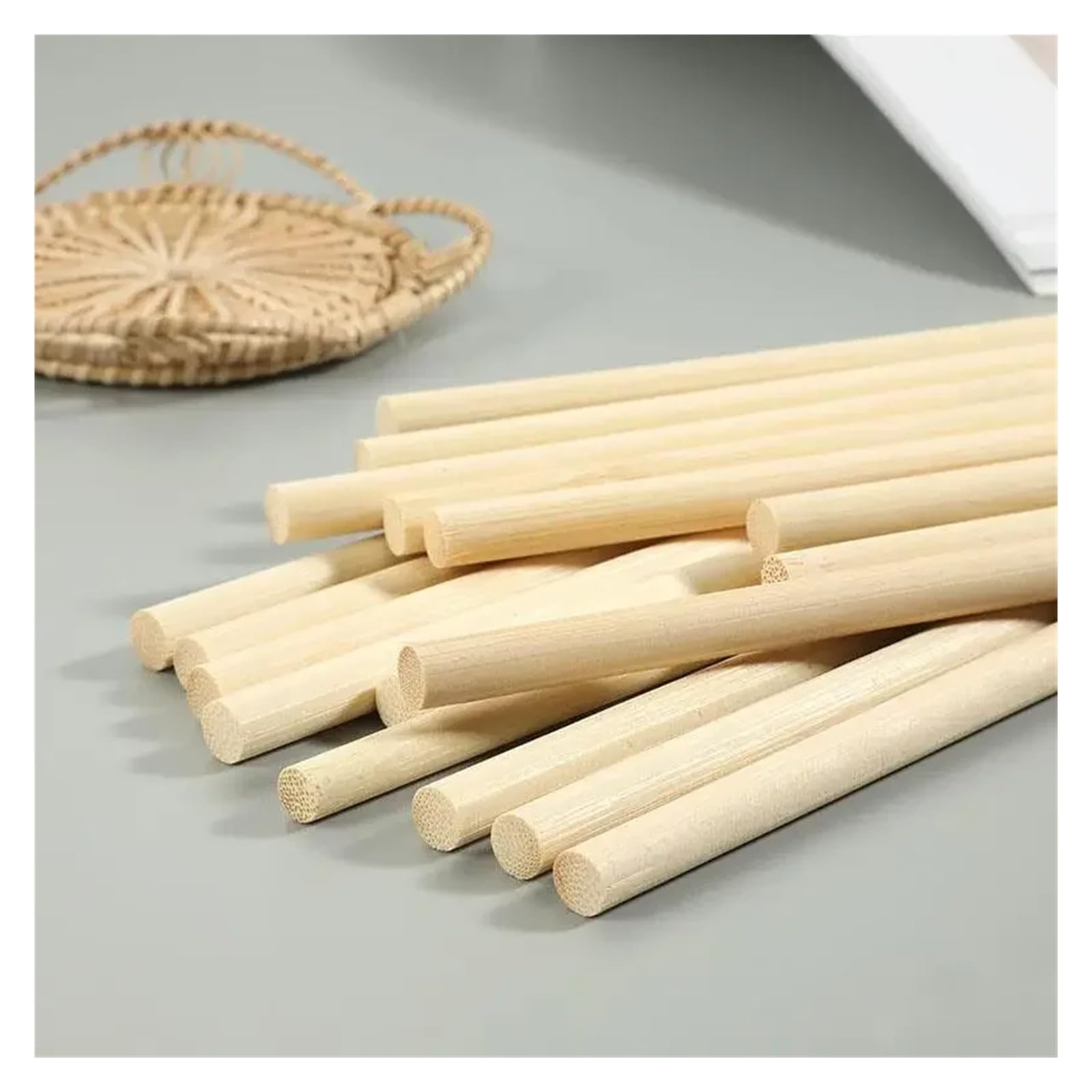 Tiges en Bois Lisses, bâtons de Bambou, Paquet 10 à 60, for la Construction modèles DIY
